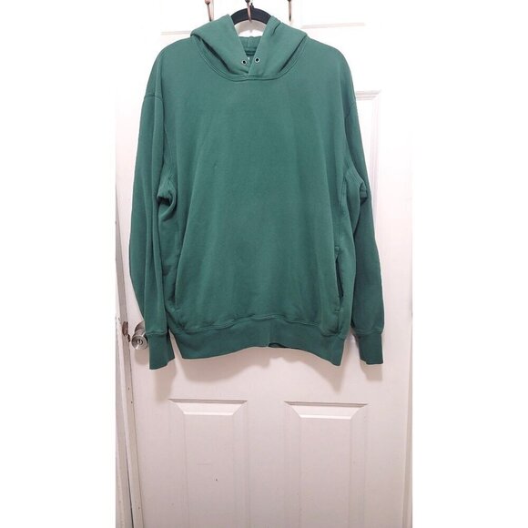 Uniglo Green Hoodie Pullover Sweatshirt with Pockets & Hood SIze XL/T - Picture 2 of 10